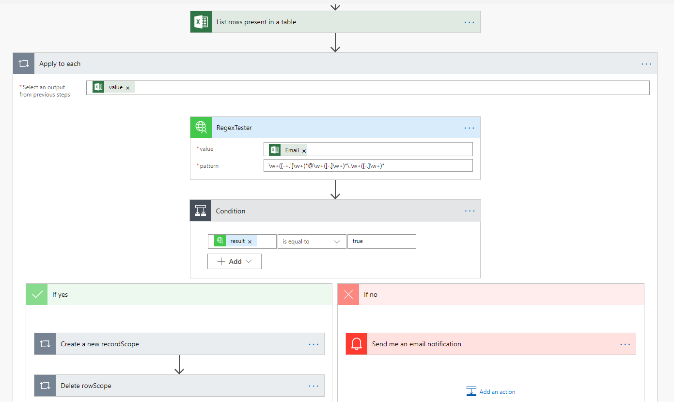 Create a Regular Expression Validator for Microsoft Power Automate